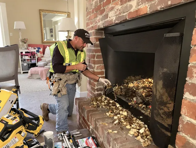 Safe screening installation by Scituate Chimney Sweep in Scituate, RI
