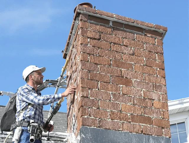 Brickwork for a chimney rebuild by Scituate Chimney Sweep in Scituate, RI