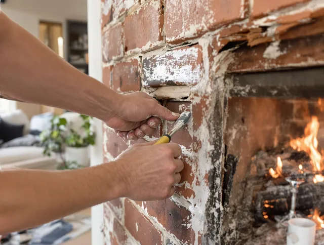 Routine fireplace repair by Scituate Chimney Sweep in Scituate, RI