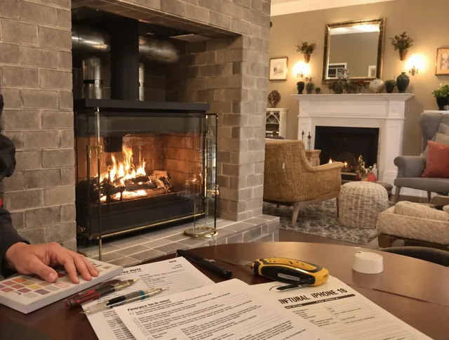 Scituate Chimney Sweep verifying fireplace safety measures in Scituate, RI